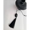 26 New Oval Tassel Pendant Necklace: Simple, Elegant Retro Design for Women