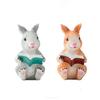 Handicraft Rabbit Reading Book Statue Resin Crafts Garden Animal Statue  Garden Courtyard Decor