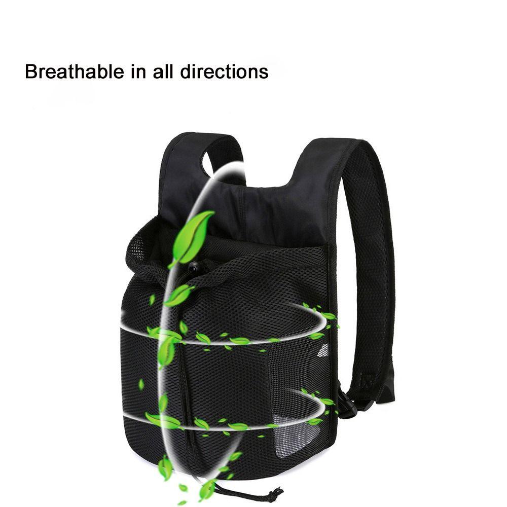 Portable Breathable Pet Chest Shoulder Bag Adjustable Double Shoulder Dog Walking Bag Foldable Cycling Pet Backpack Travel