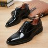 Fashion Men's Dress Shoes High Quality Elegant Wedding Shoes Fashion Slim Fit Pointed Pullover Shoes for Men Breathable Leather Shoe