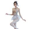 Sex Underwear, Sexy Cross Shoulder Straps, Transparent Mesh Dress, Short Skirt, Headgear Set, Uniform Temptation and Beauty