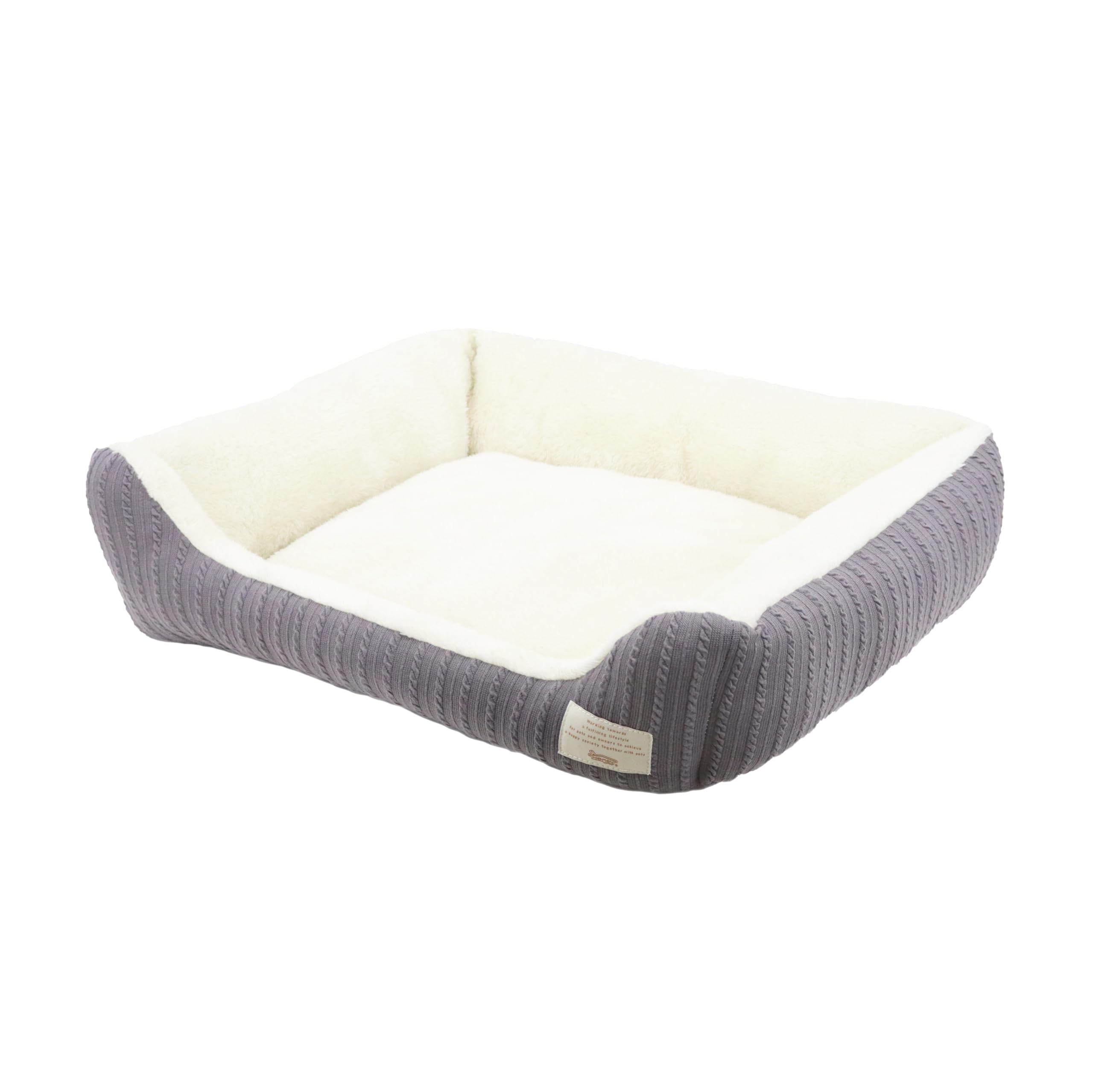 

Pet Pro Homey Knit Reversible Square Bed M Gray серый