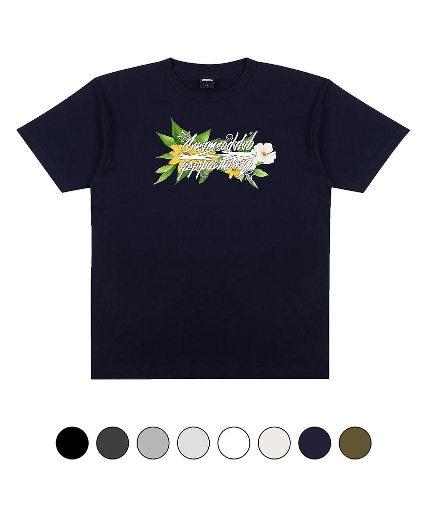 CREAM SODA LAB Crsdel Fantasy Flower Short Sleeve T-Shirt (Type B)