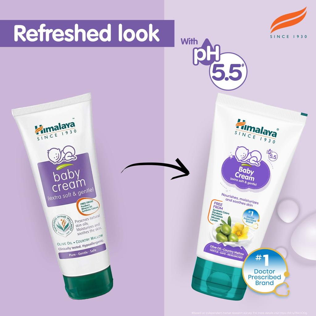 Himalaya Baby Cream 50ml Pack Of 1 Gentle Moisturizer For Soft Sensitive Baby Skin