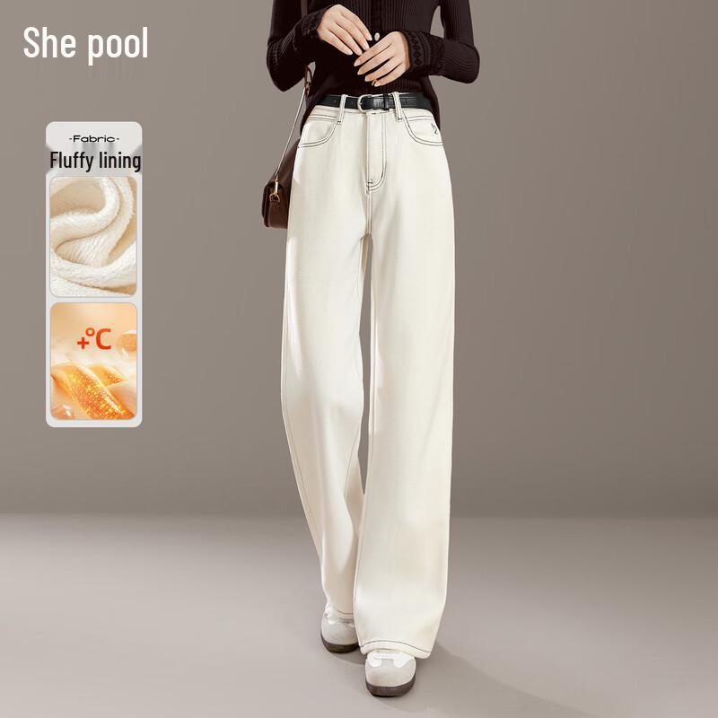 

Women s High-Waist Fleece-Lined Straight-Leg Jeans