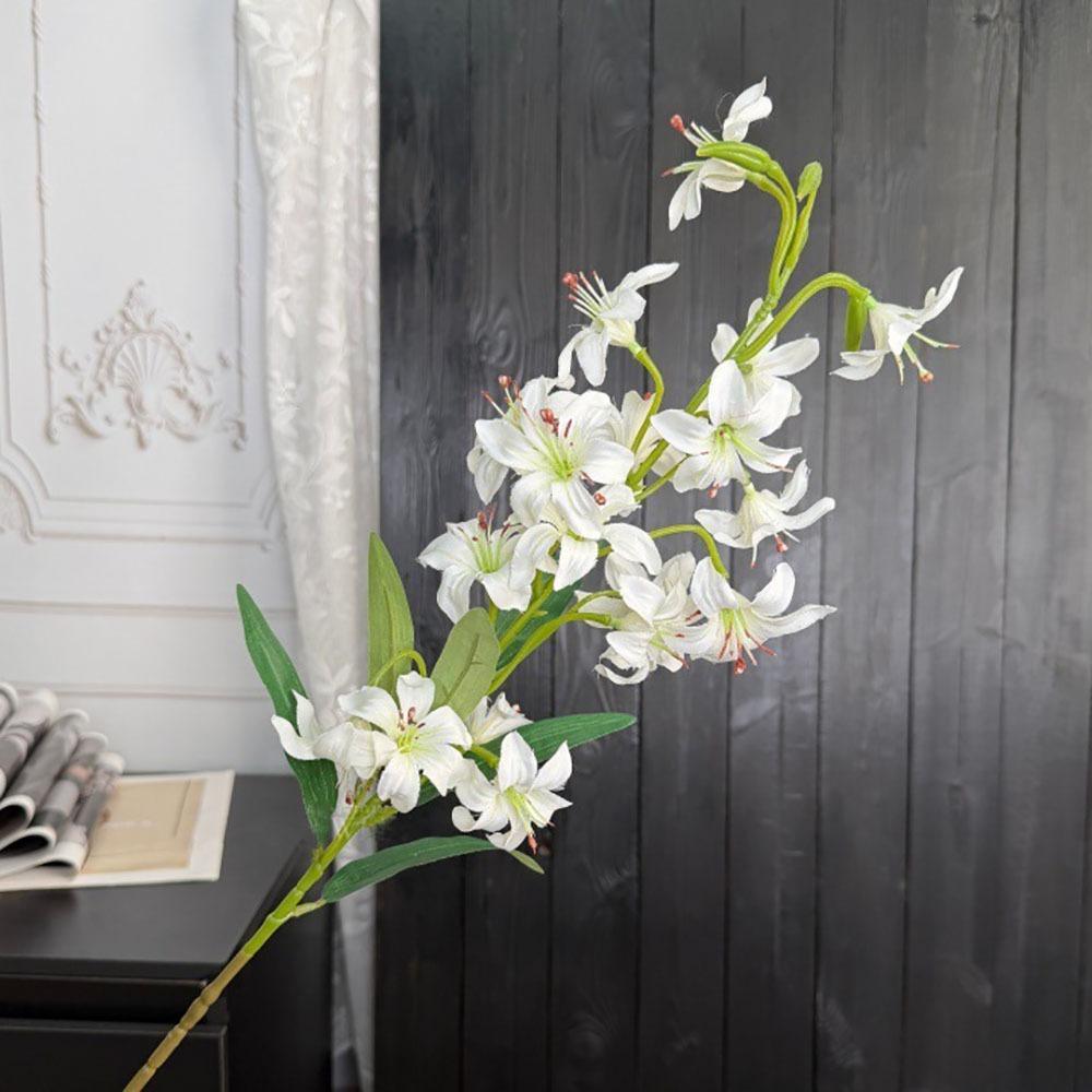 Flame Lily Artificial Flame Lily Floral Arrangement DIY Flower Simulation Flowers Realistic Plastic Wedding Bouquet