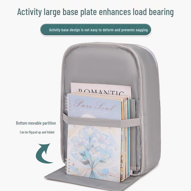 Lightweight Cloud Backpack for Grades 3-6: Large Capacity, Double Shoulder, Spine Protection & Weight Reduction