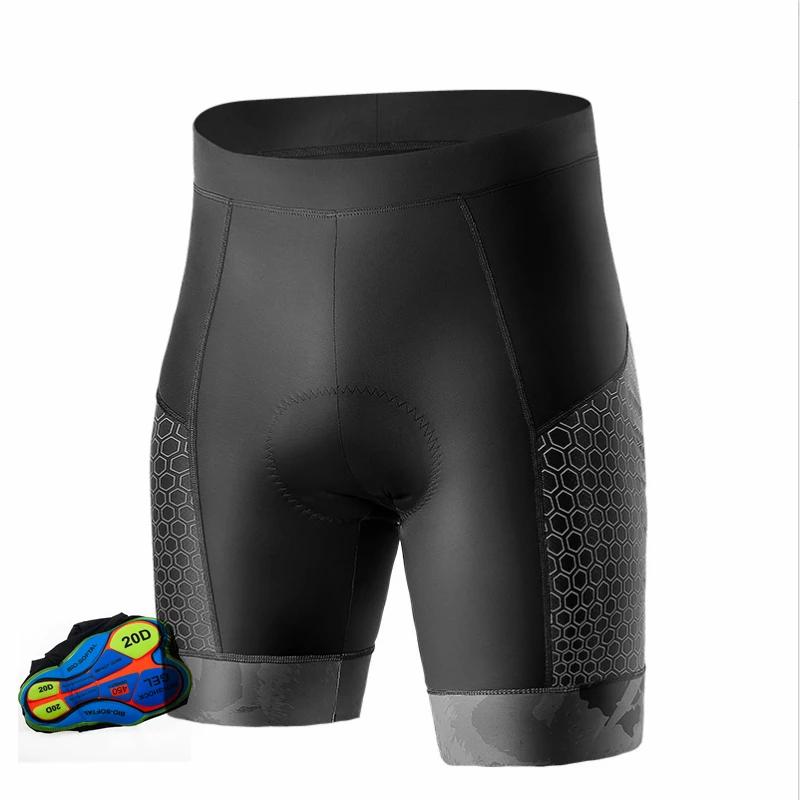 Outdoor Shockproof Cycling Shorts 20D Gel Pad Cycling Short Pants Mountain Bike Shorts Cycling Clothing Bicycle Clothes