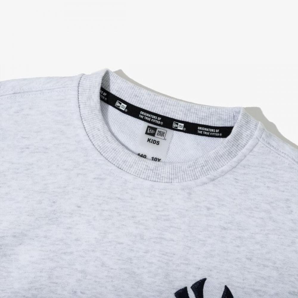 New Era Kinder Mlb New York Yankees Team Logo Sweatshirt Heather Grey 14681103