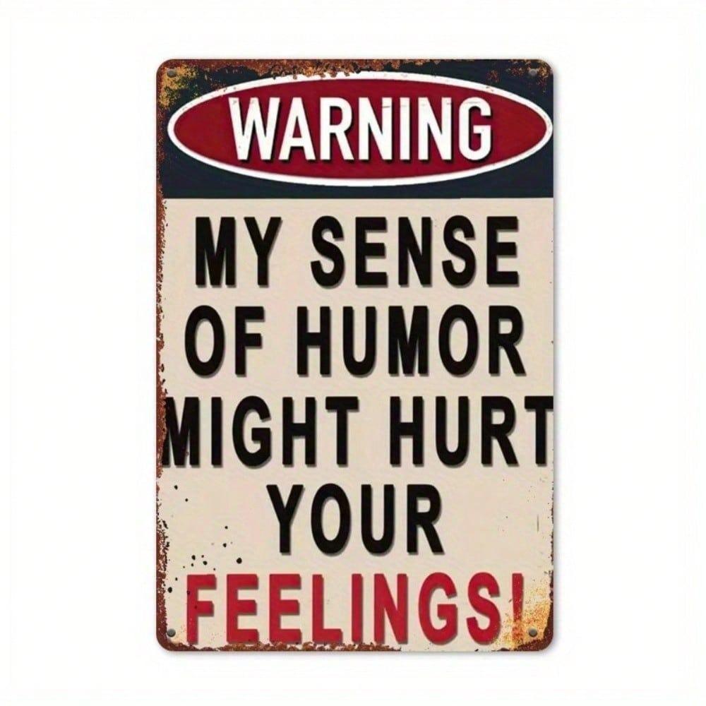 Vintage Humor Tin Sign Metal Wall Decor for Bar Cafe Home 8x12 Inch