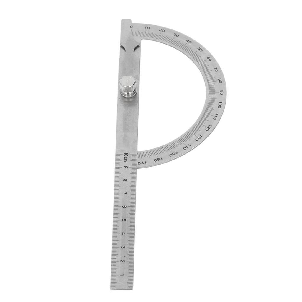 Stainless Steel Protractor High Accuracy Multifunctional 180 degrees Angle Ruler Angle Gauge Finder 120x150mm 0 to