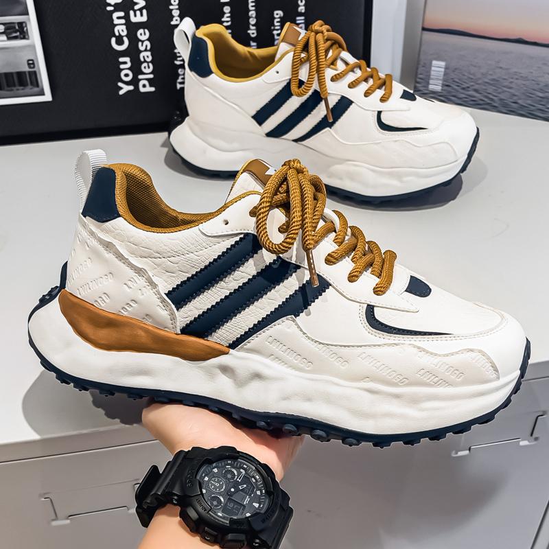 

New Fashion New Men s Fashion Casual Low Top Sports Shoes Students Thick Sole Comfortable Sneakers Boys Male Classic Breathable Basketball Shoes 44 синій/білий