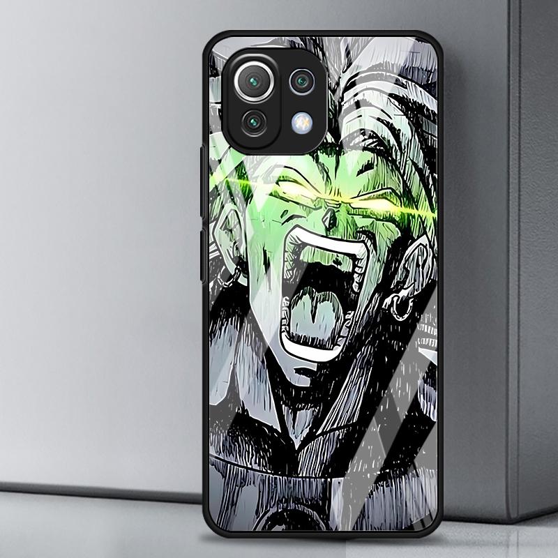 Glass Phone Cover Case for Xiaomi mi Note 10 10 Pro 12T 11T 13 11 Lite 12X 12 14 10T Anime D-ragonS B-allS