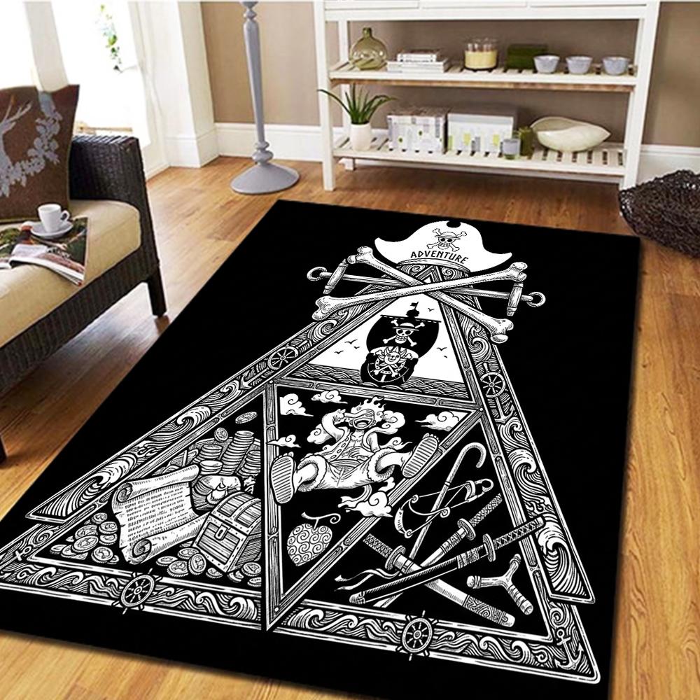 One Piece Bedroom Carpet, Living Room Decor, Home Cool Movie Mat Play Floor Mat -HE83