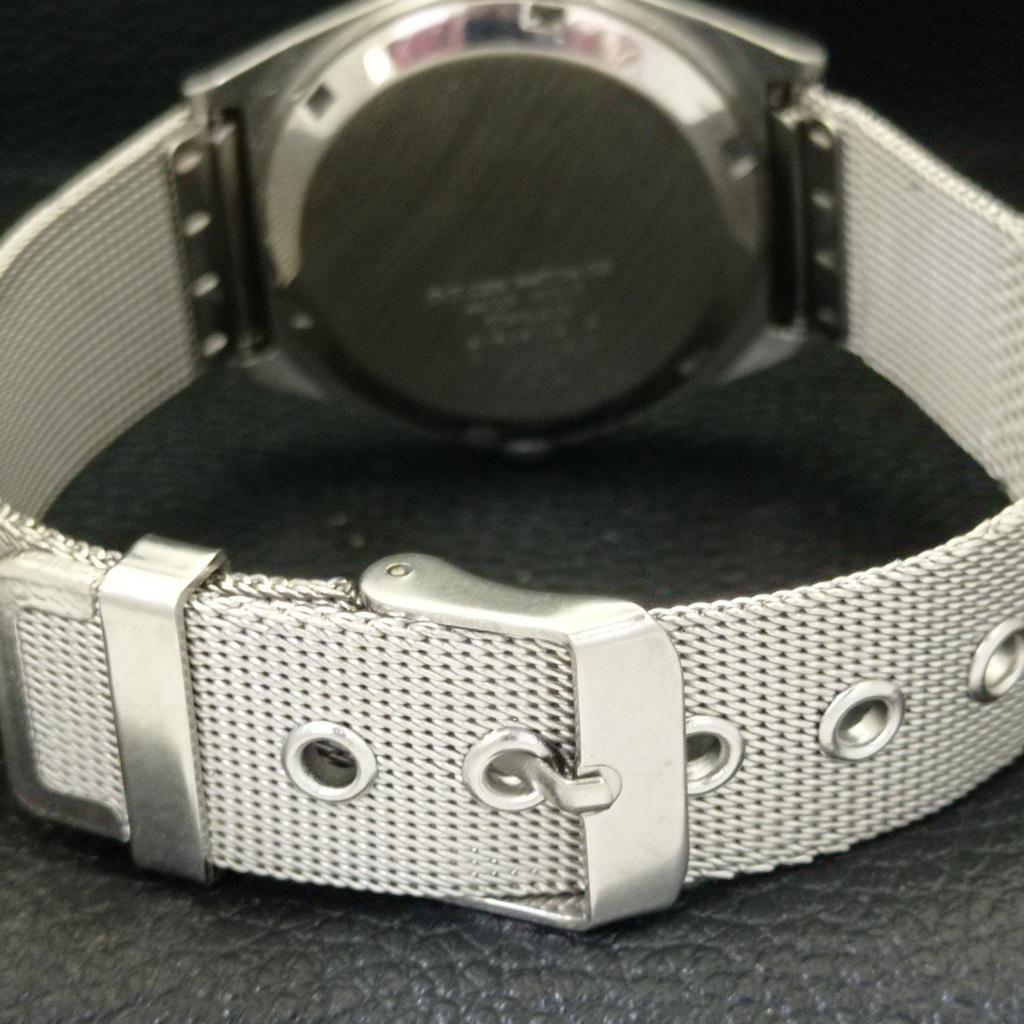 USED VINTAGE CITIZEN AUTOMATIC 8200 JAPAN MENS BLUE COLOR DIAL WATCH a434819-2 R123-a434819