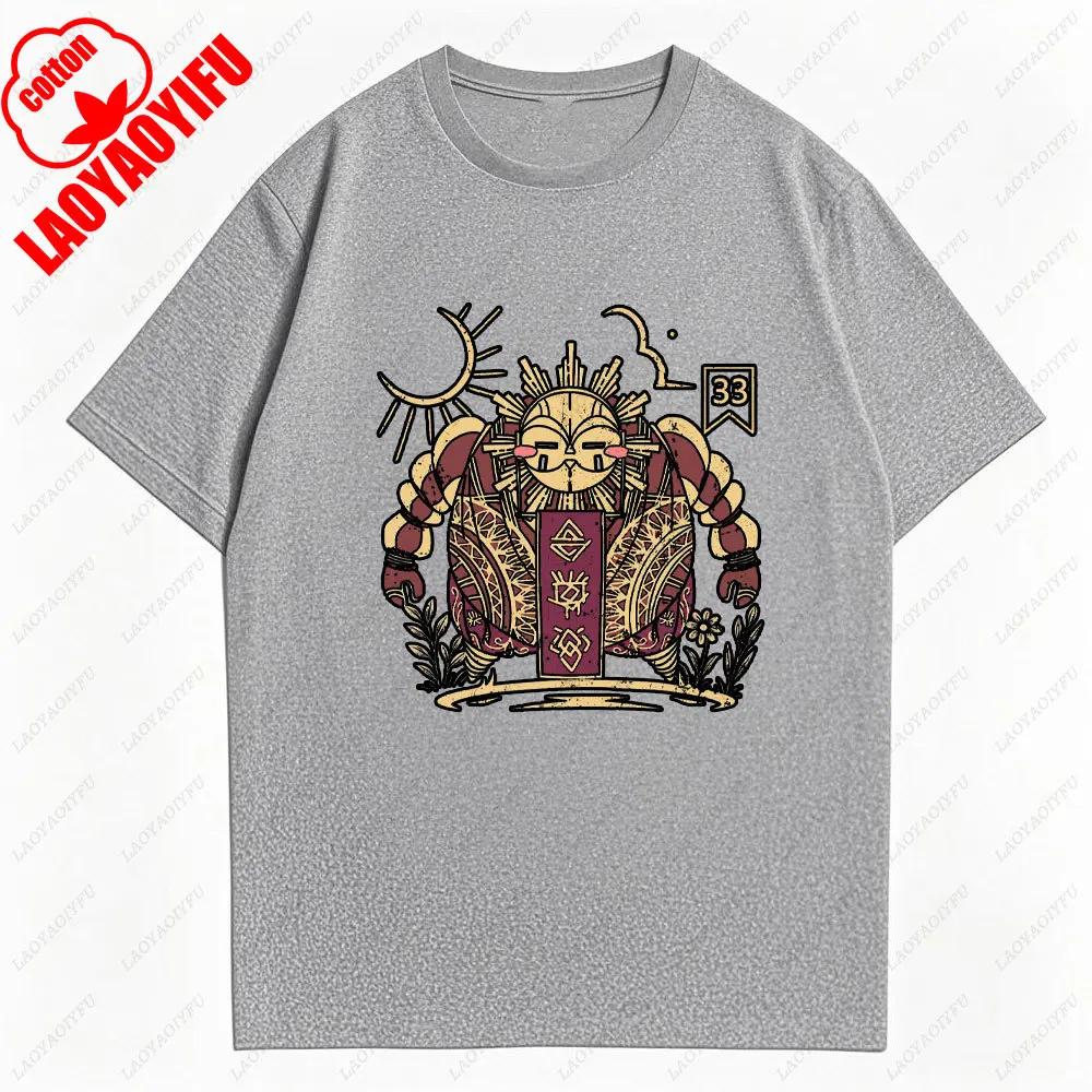 Clair Obscur Expedition 33 Graphic Tee 2025 Summer Trendy Cotton Short Sleeve Women TShirt Gaming Retro Design Casual Tops