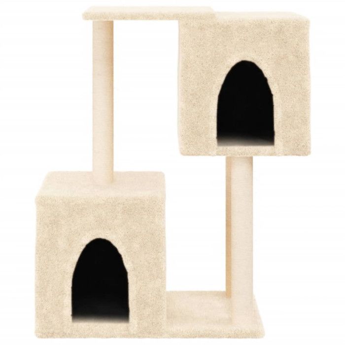 VidaXL Cat Tree with Sisal Scratching Posts Cream 86 Cm 172100