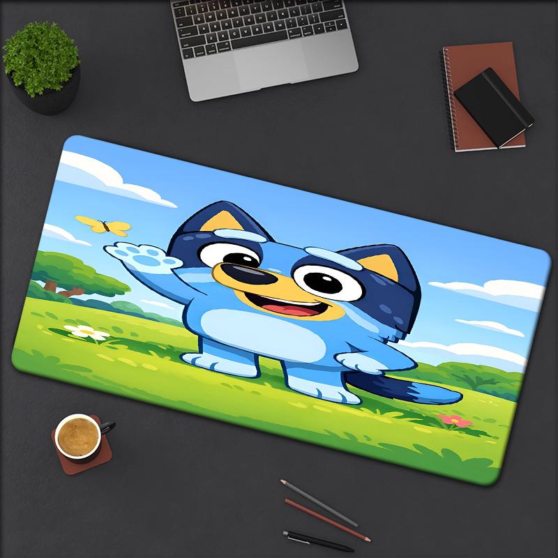 Bluey Theme Mouse Pad, Non Slip Rubber Base, Multifunctional Office & Home Decor, Perfect for Workspace Personalization.
