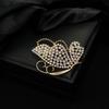 Gold & Diamond Vintage Butterfly Brooch - Versatile Women's Pin Jewelry