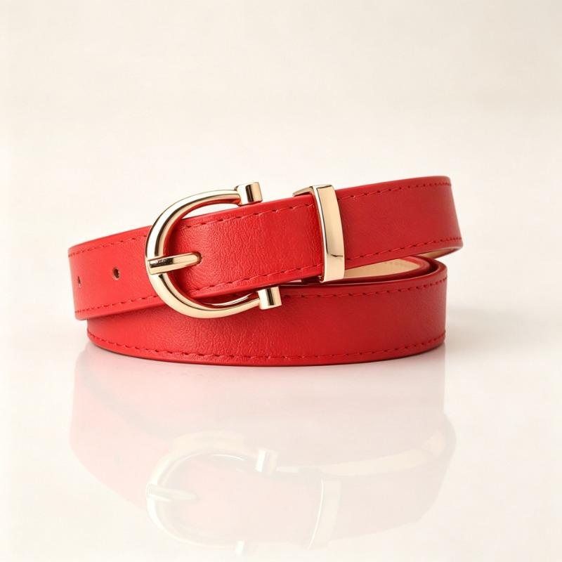 Women S Fashion Pu Leather Belt For Jeans Suits