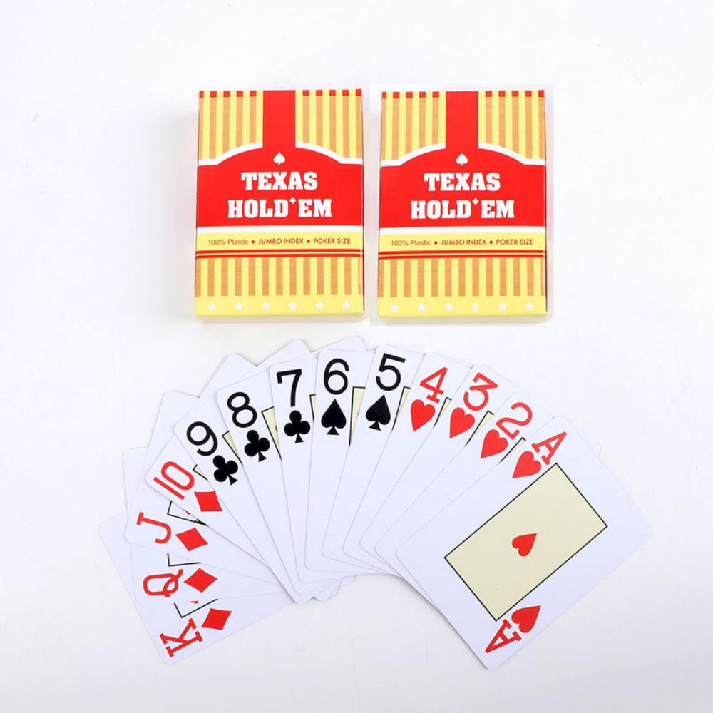 1/2pcs A set of durable, universal baccarat and Texas Hold'em playing cards, waterproof and smooth, for poker and