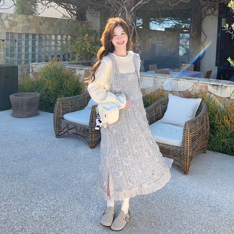 

Модный цветочный комбинезон на 2025 год: Универсальный костюм-двойка с бахромой Extra Large