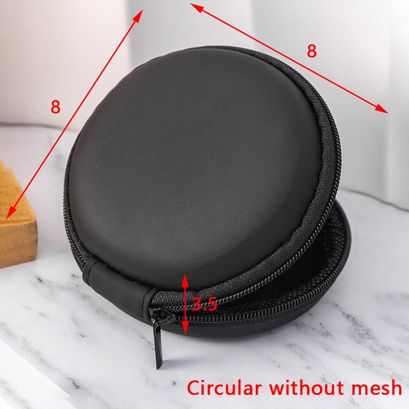Portable Mini 3C Hard Shell Digital Gadgets Storage Bag Artificial Leather Earphone Charger Case Data Cable U Disk Organizer
