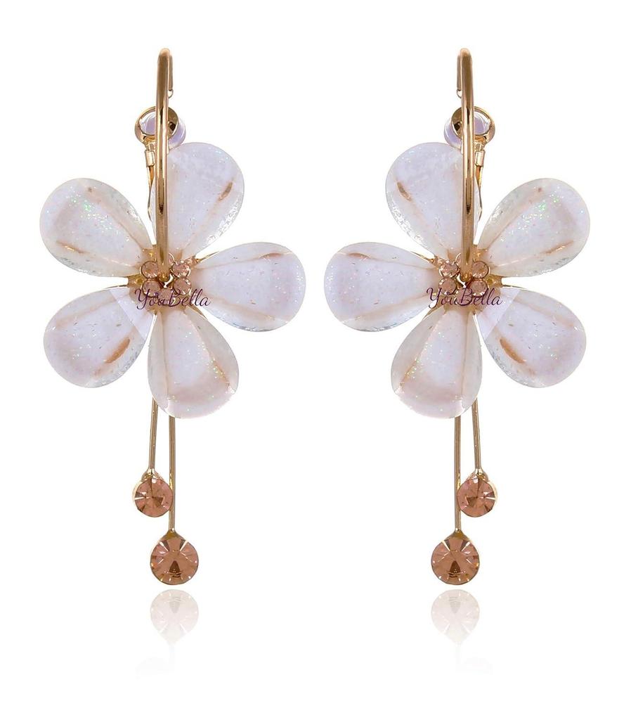 Jewellery Earrings Gold Plated Floral Earrings for Girls and Women