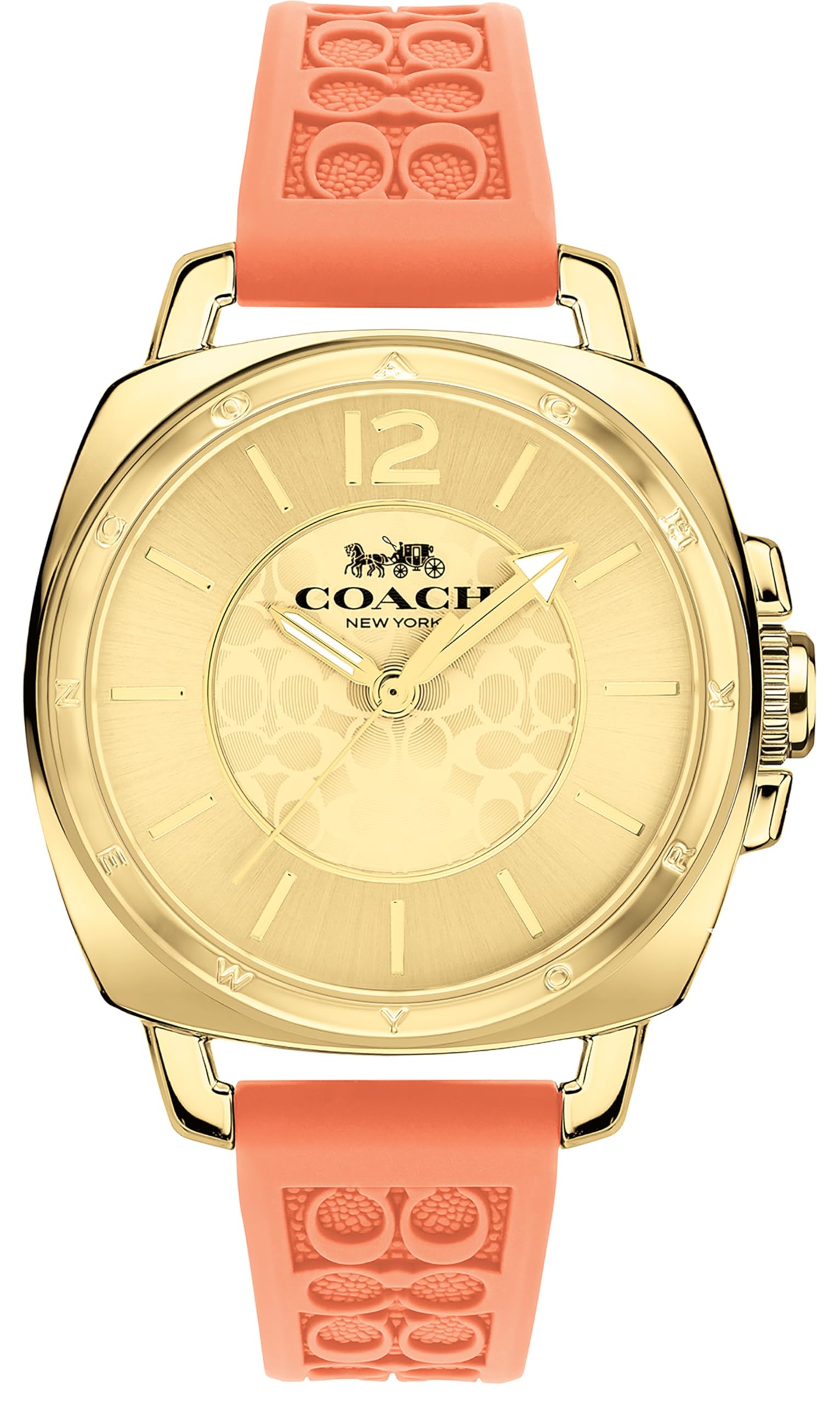 Watch BOYFRIEND Gold Dial Silicone Strap 14504343 [Coach][Authentic Import] Women s золотой