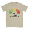 Low Cortisol Level Meme T Shirt Beach Cotton T Shirts for Man Trendy Cool Casual Tee Shirt Short Sleeves Tops