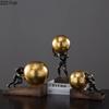 Creative Resin Gymnast Art Sculpture Decoration Desktop Exquisite Crafts Abstract Figure Statue Figurines Home Decoration Modern
