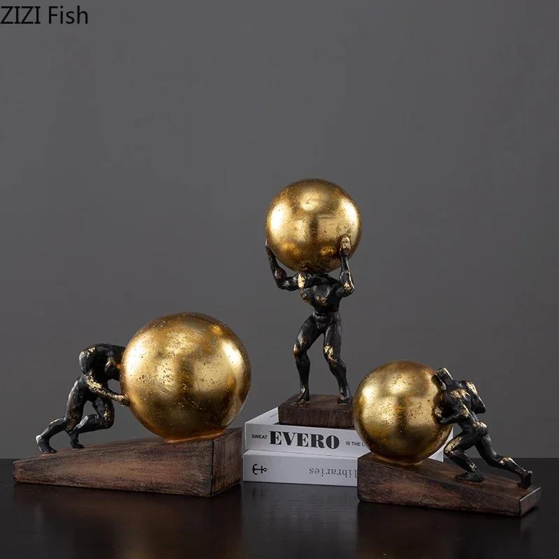 Creative Resin Gymnast Art Sculpture Decoration Desktop Exquisite Crafts Abstract Figure Statue Figurines Home Decoration Modern