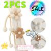 New 2/1PCS Flower Shaped Curtain Clip Creative Fashion Pearl Buckle Curtain Tie Bedroom Curtain Rack Simple Cute Tie Home Decor