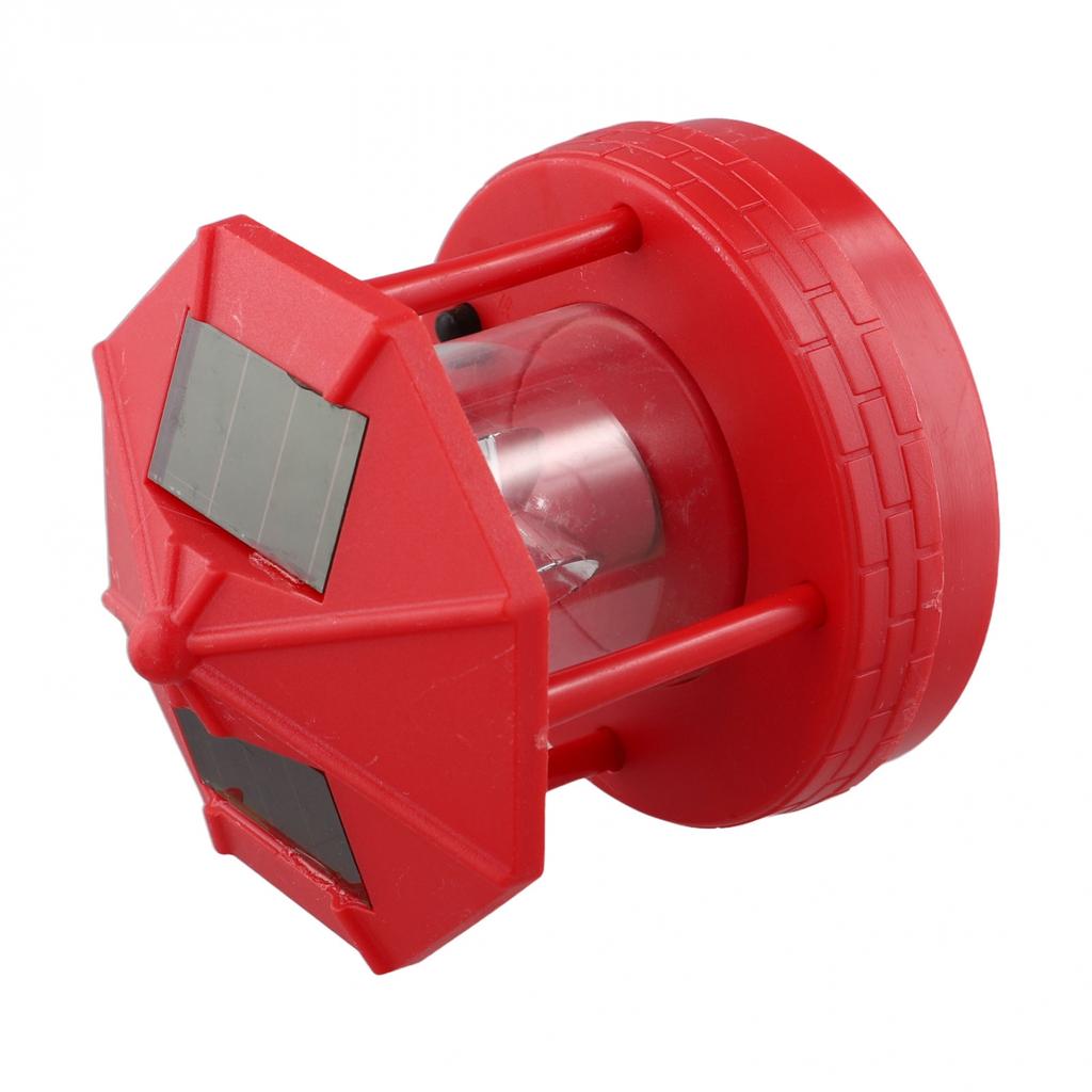 LED Solar Leuchtturm 360 Grad Deko Dekoration Rasenlicht