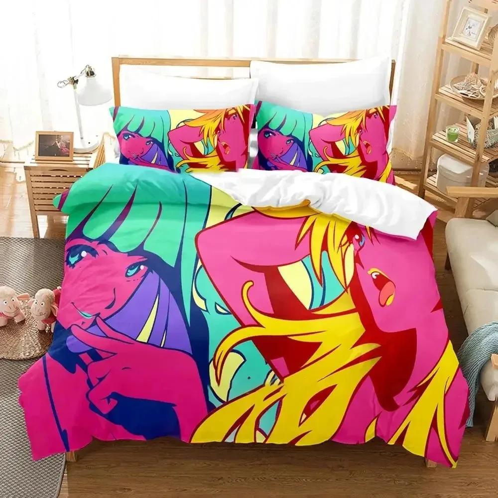 Anime Panty Stocking Garterbelt Bedding Set Boys Girls Twin Queen Size Duvet Cover Pillowcase Bed Boys Adult Home Textileextile