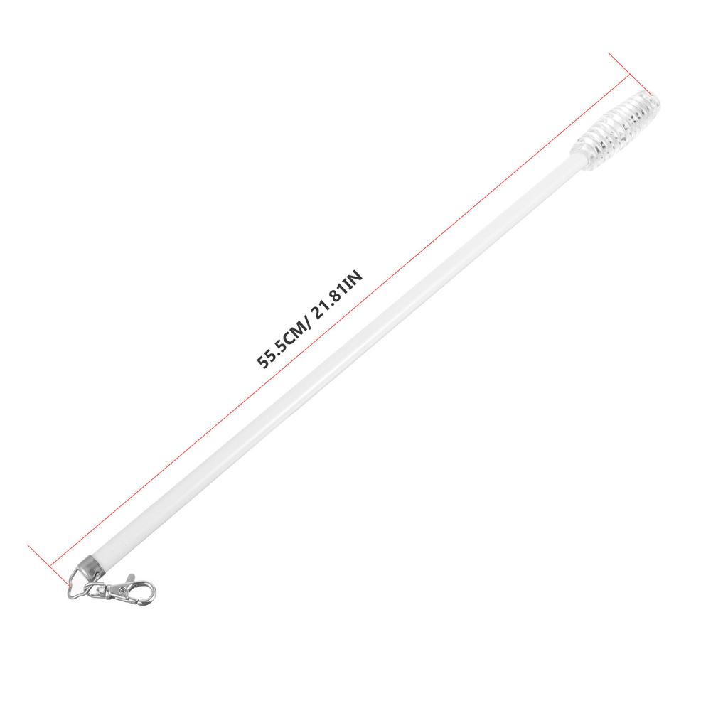 Curtain Stick Puller 21 Inch Aluminum Alloy Rust Proof Sturdy Curtain Opener Wand for Heavy Drapes Blinds Fabric Protection