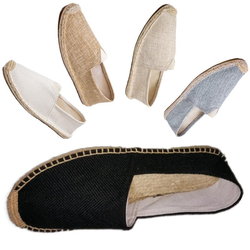 New Straw Canvas Shoes Men's Hand-sewn Hemp Rope Fisherman Shoes Men's Casual Old Beijing Cloth Shoes
