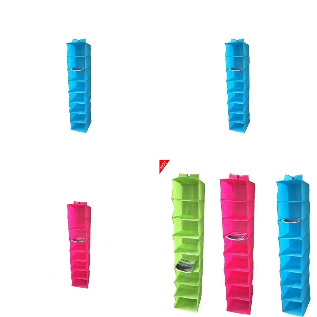 8tier Nonwoven Hanging Shoe Organizer For Closet Storage And Home Organization