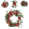 Christmas Wreath 19.69inch Dia Rustic Door Garland for Porch Country Cottage