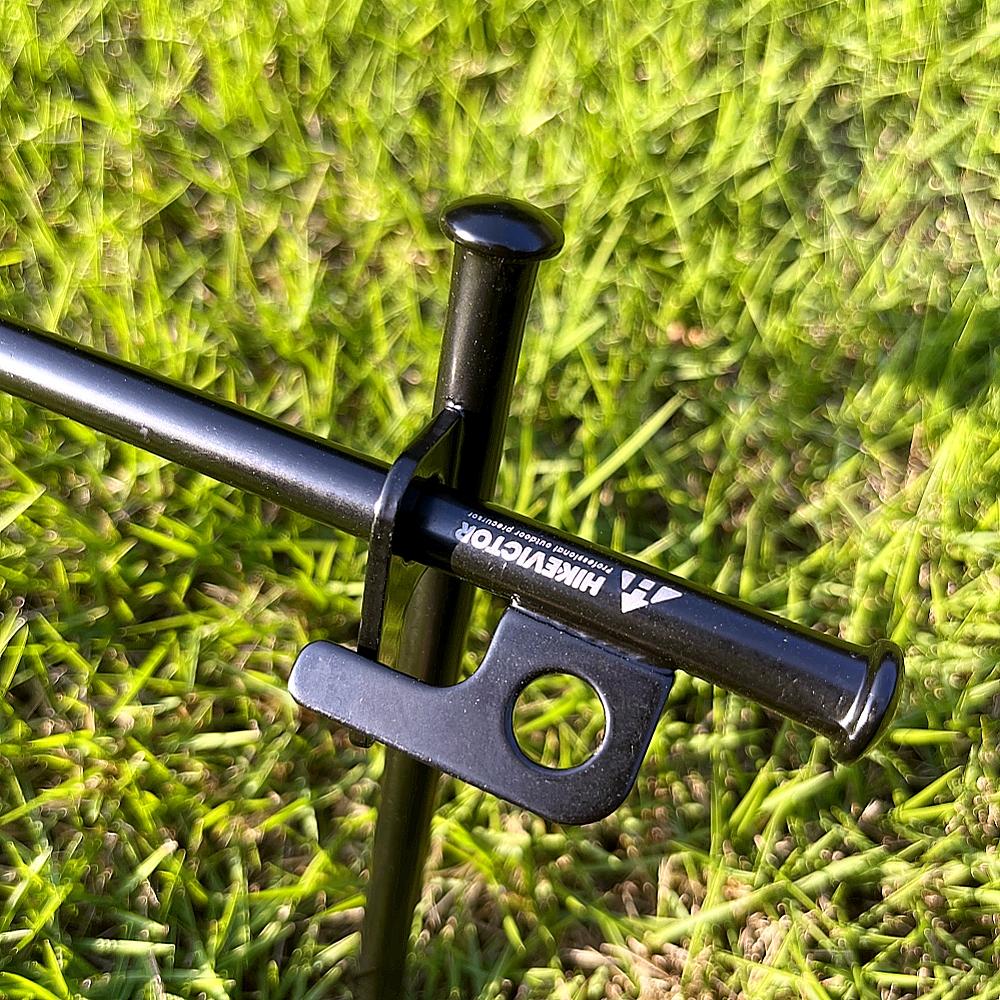 Hikevictor 4Pcs/8 Inch Outdoor Tent Nail Tent Pegs Heavy Duty Steel Tent Stakes for Camping Canopy Awning Tent Camping Ground Na