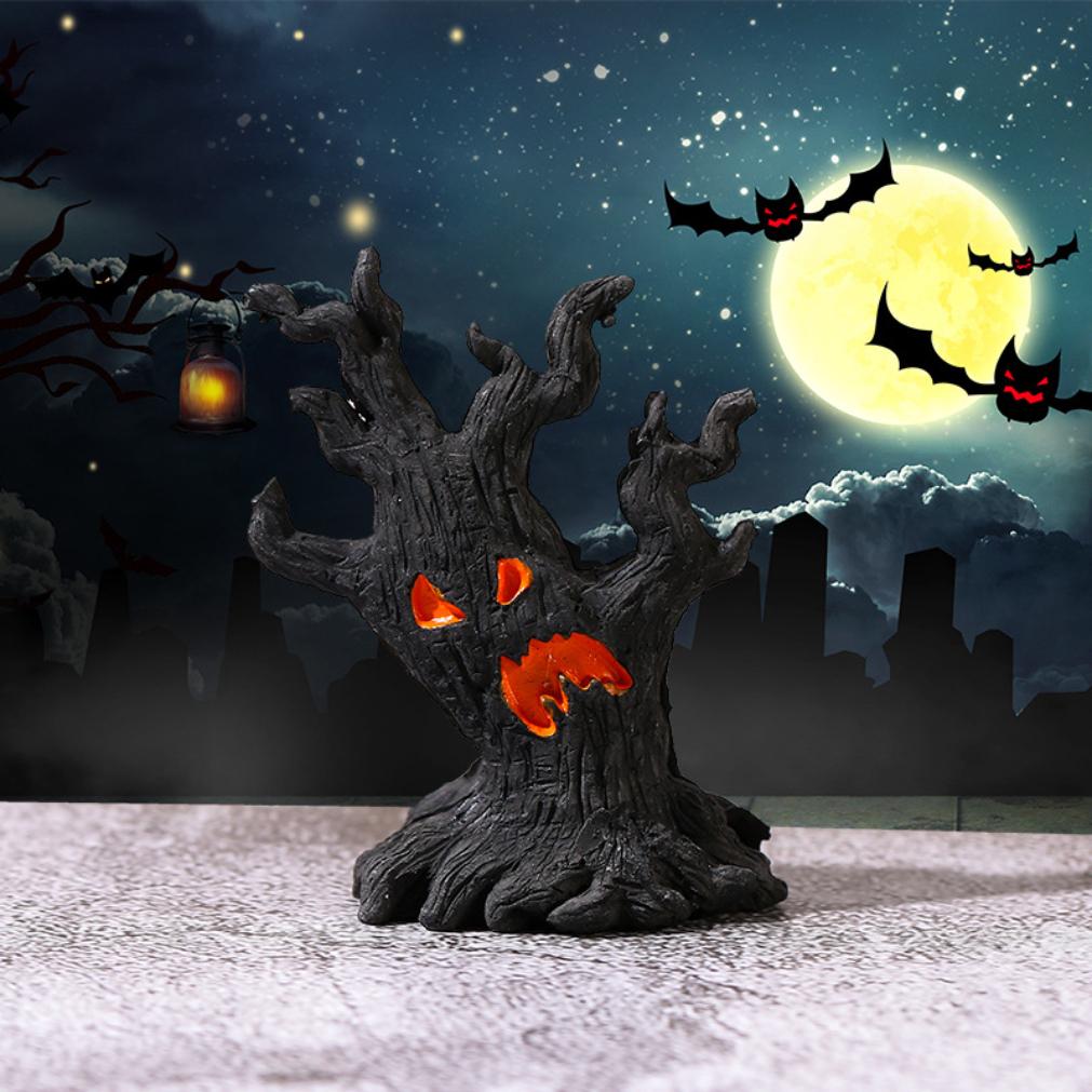 Micro-Landscape Halloween Scene Decoration Accessories Tree Spirit Resin Crafts Ornaments2025new