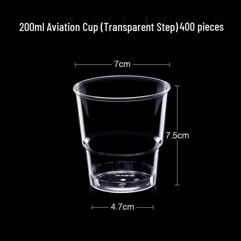 

200ml Thickened Clear Hard Plastic Disposable Cups