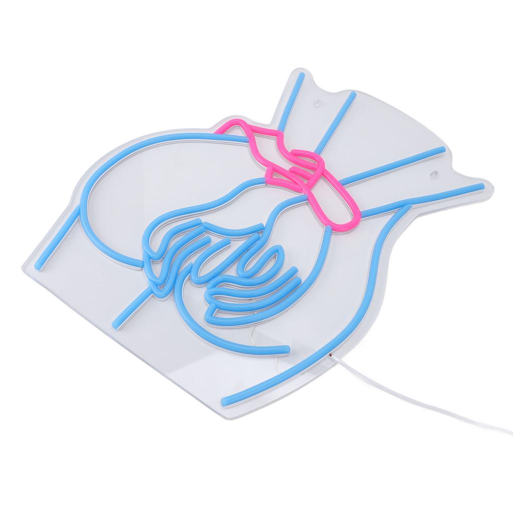 Lady Back Neon Sign Dimmable USB Plug in Decorative LED Blue Neon Light Sign for Home Party Bar