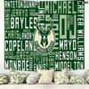Milwaukee Bucks Logo Wall Tapestry Aesthetic Wall Hanging Printed Fabric Blanket Decorative Tapestries for Bedroom Living Room Home Decor