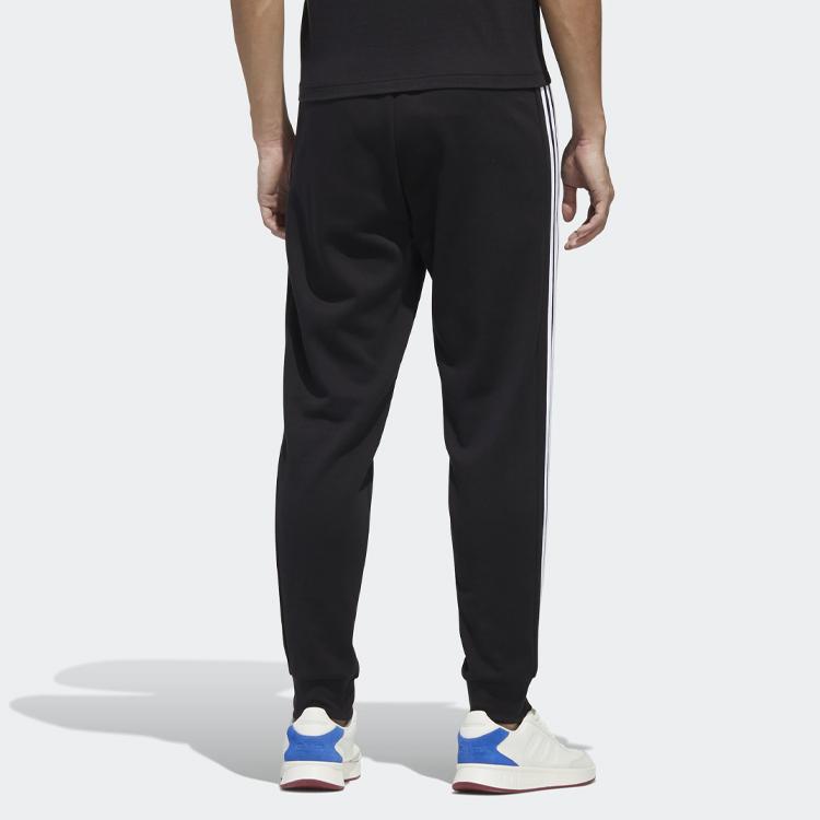adidas Warm Windproof Loose Fleece-Lined Casual Sports Long Pants Men Bottoms Black GD5473