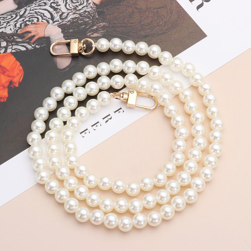 High Quality Shoulder Bag Straps Accessories Bags Handbag Handles Pearl Strap Long Beaded Chain DIY Purse Replacement