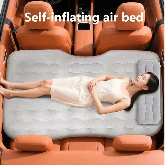 Automatic Car Inflatable Mattress Car Rear Sleeping Pad Travel Bed SUV Car Sleeping Artifact Air Mattress Built-in Air Pump