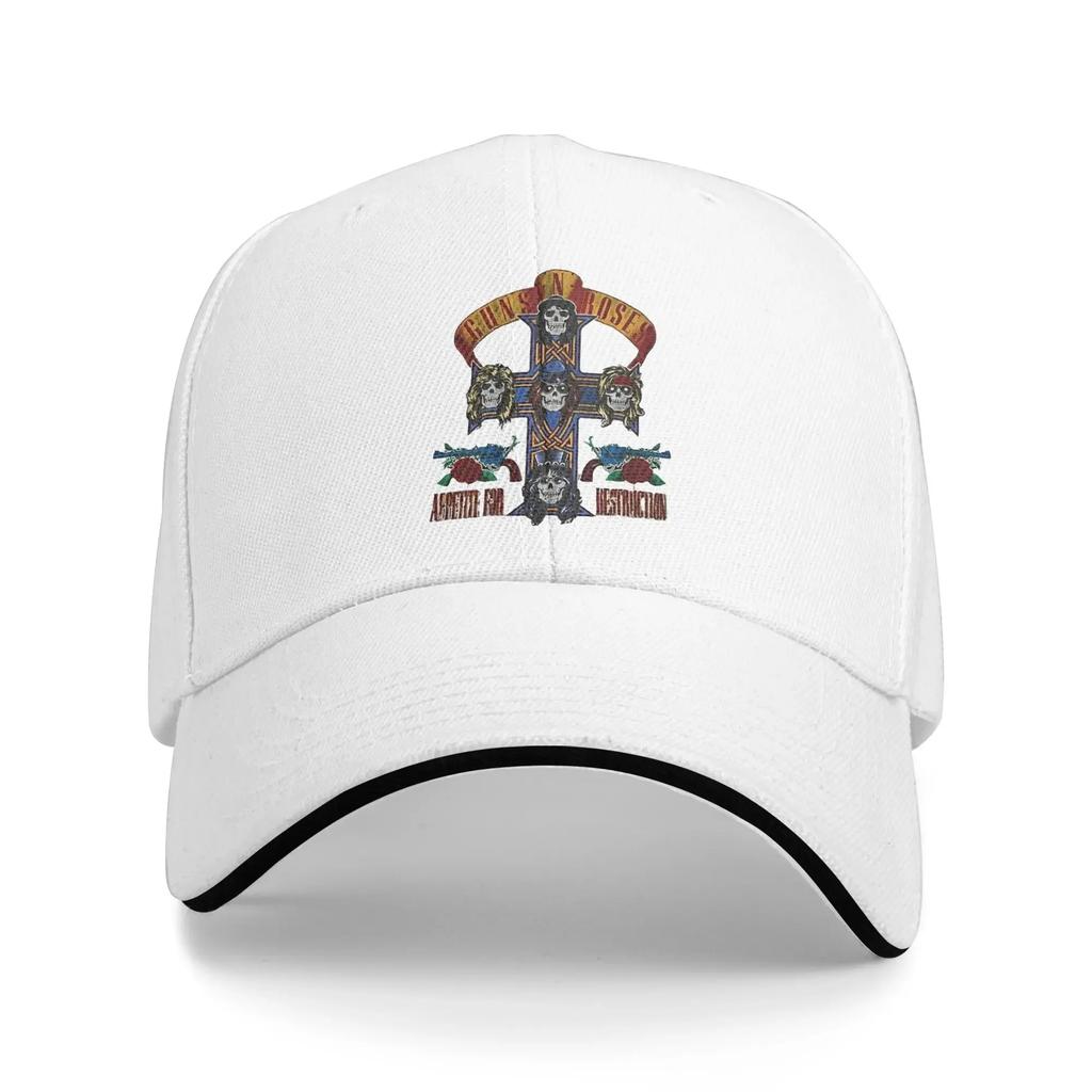 Guns N Roses Graphic Print Sun Baseball Cap Rock Band Summer Streetwear Trucker Hat For Unisex Men Fishing Baseball Caps