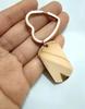 10Pcs/Lot Strip Blank Mirror Polished Stainless Steel Keychain For DIY Custom Women's Men's Keychain