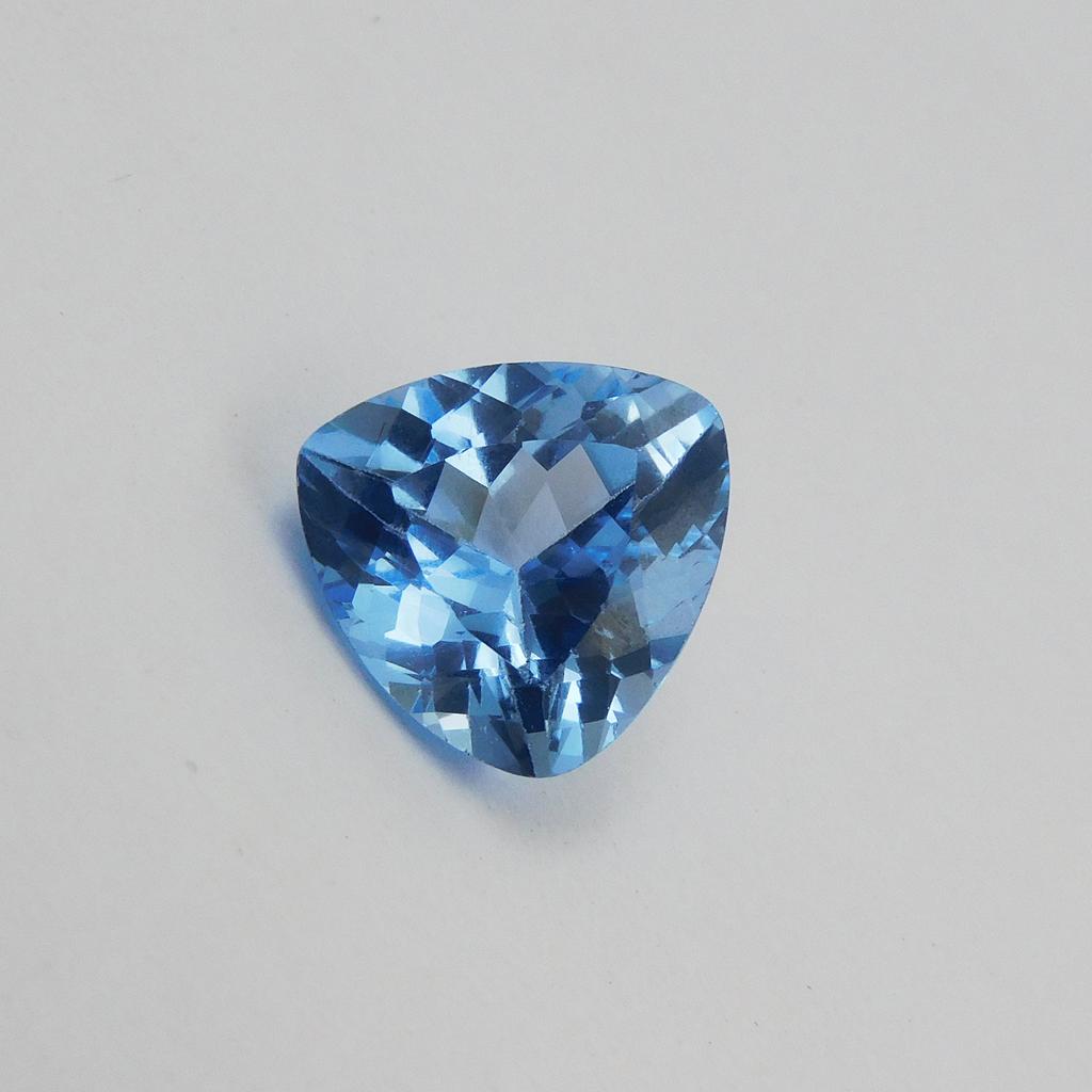 Natural 6.45 Carat Trillion Shape Blue CERTIFIED Sapphire Loose Gemstone P-1153-S